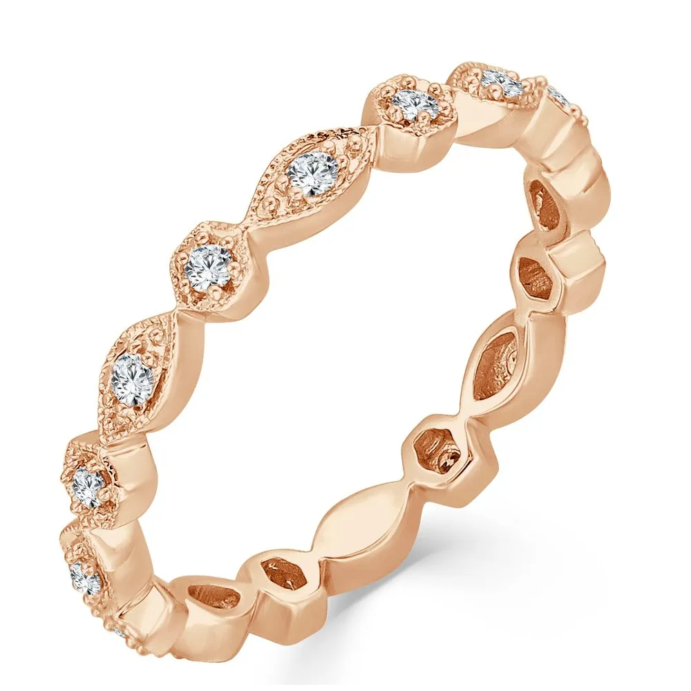 14k Gold & Diamond Eternity Ring - 0.18ct