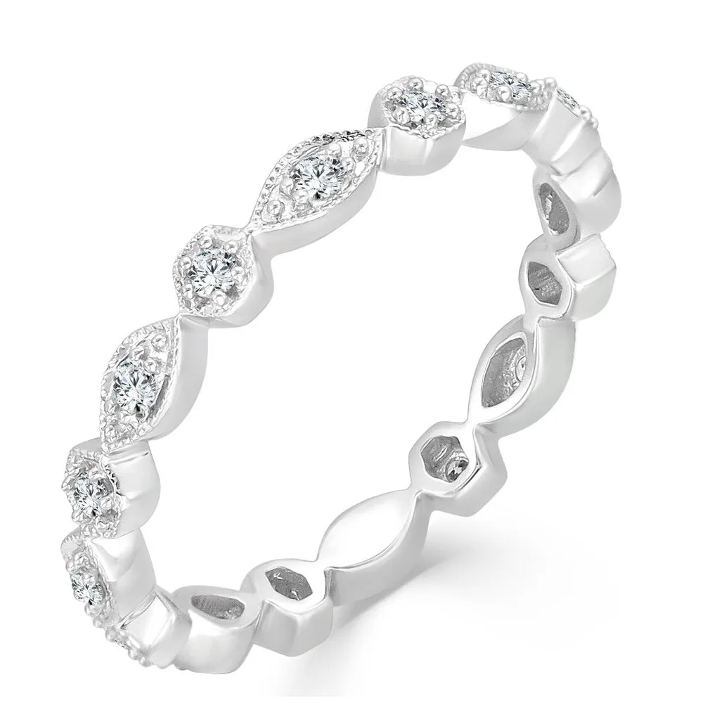 14k Gold & Diamond Eternity Ring - 0.18ct