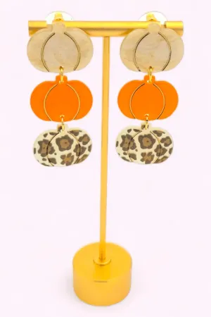 Amber Pumpkin Patch Earrings
