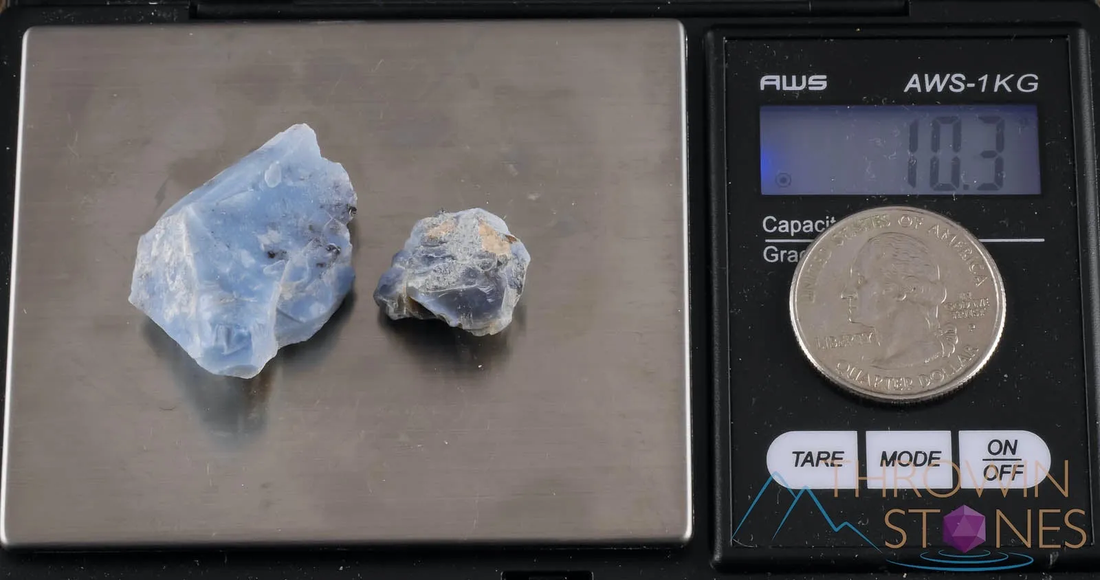 BLUE OPAL Raw Crystals - Bulk Raw Opal, Rough Opal Lot, Mexican Opal, E0054
