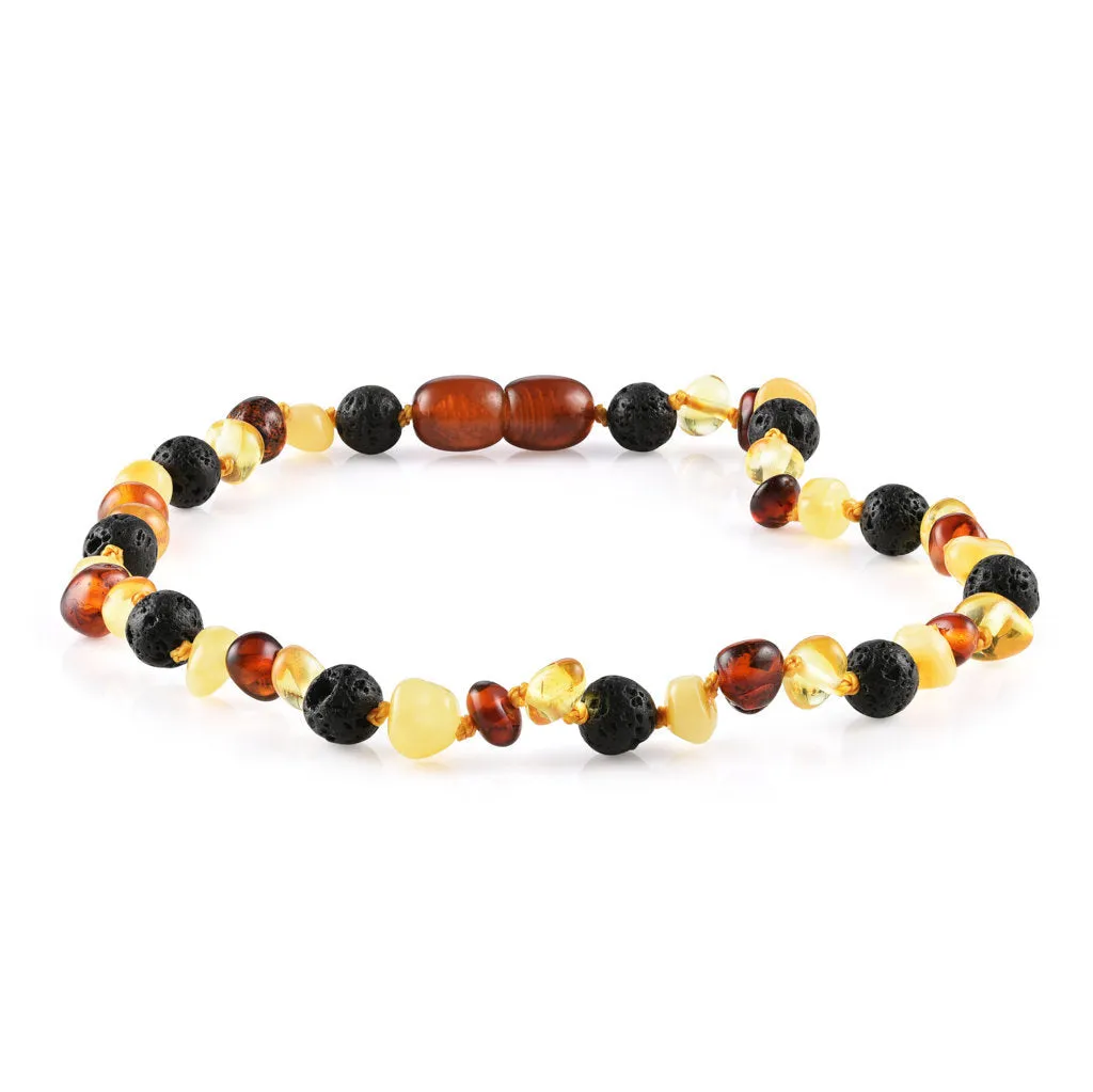 Children's Aromatherapy Necklaces | RETIRED Lava   Baltic Amber