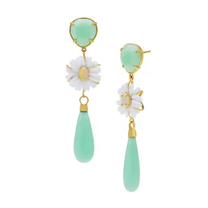 Claire Triple Daisy Earrings