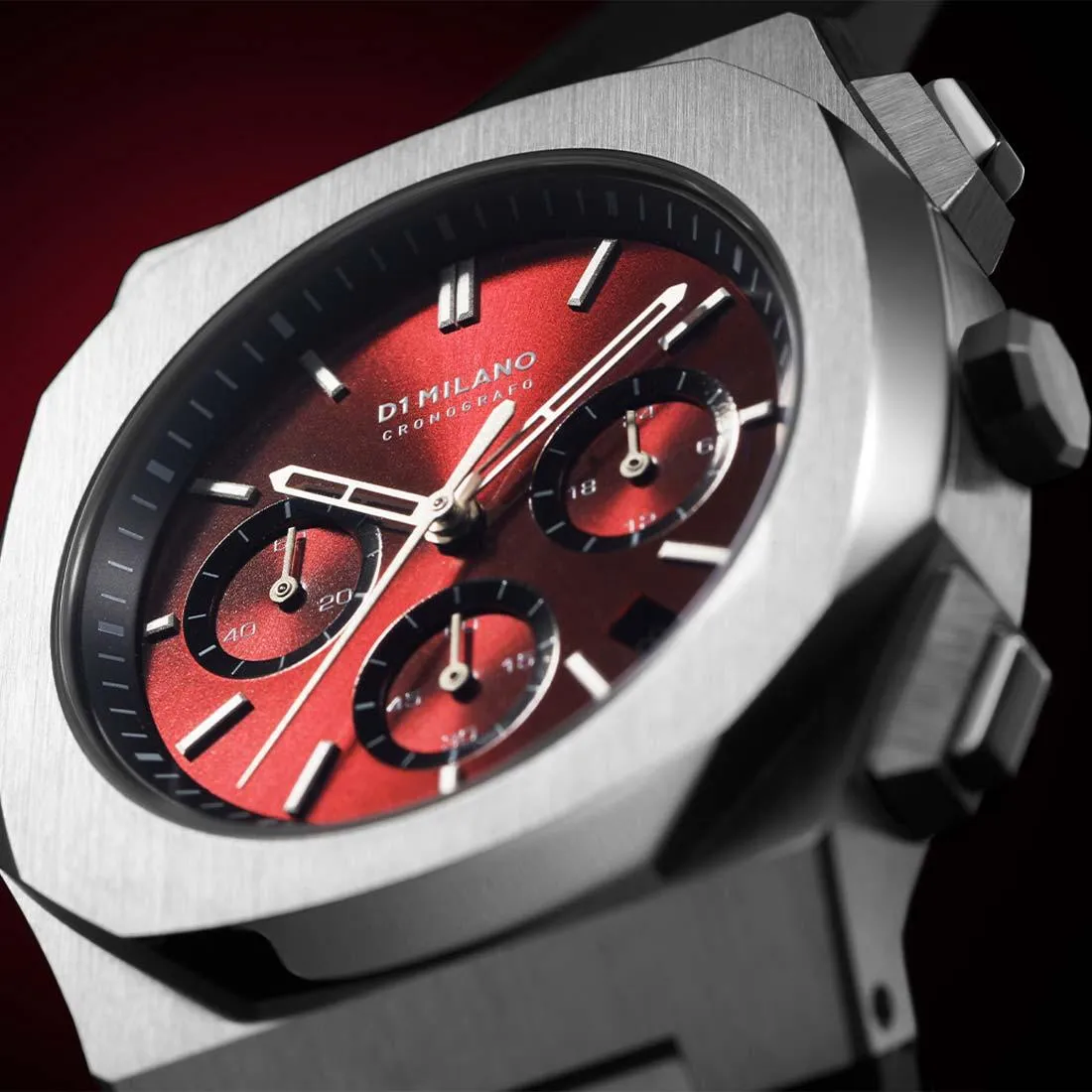 D1 Milano Chronograph Burgundy D1-CHRJ03