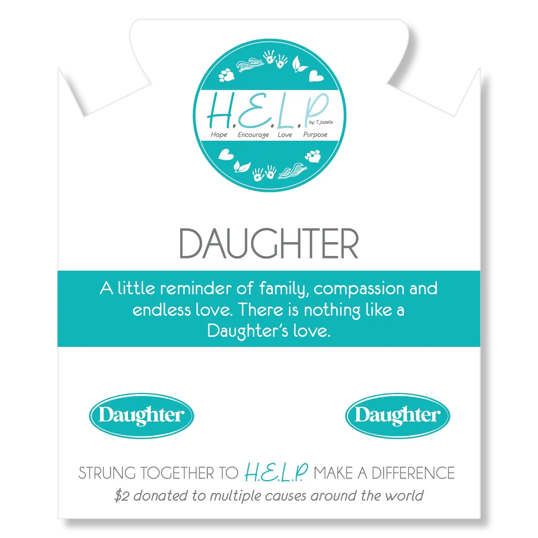 Daughter Charm with Lemonade Jade Charity Bracelet