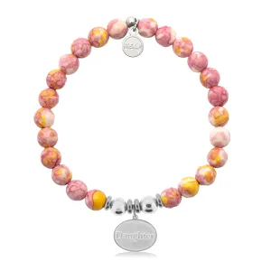 Daughter Charm with Lemonade Jade Charity Bracelet