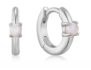 Ear Edit - Kyoto Opal Cabochon Huge Hoop Earrings