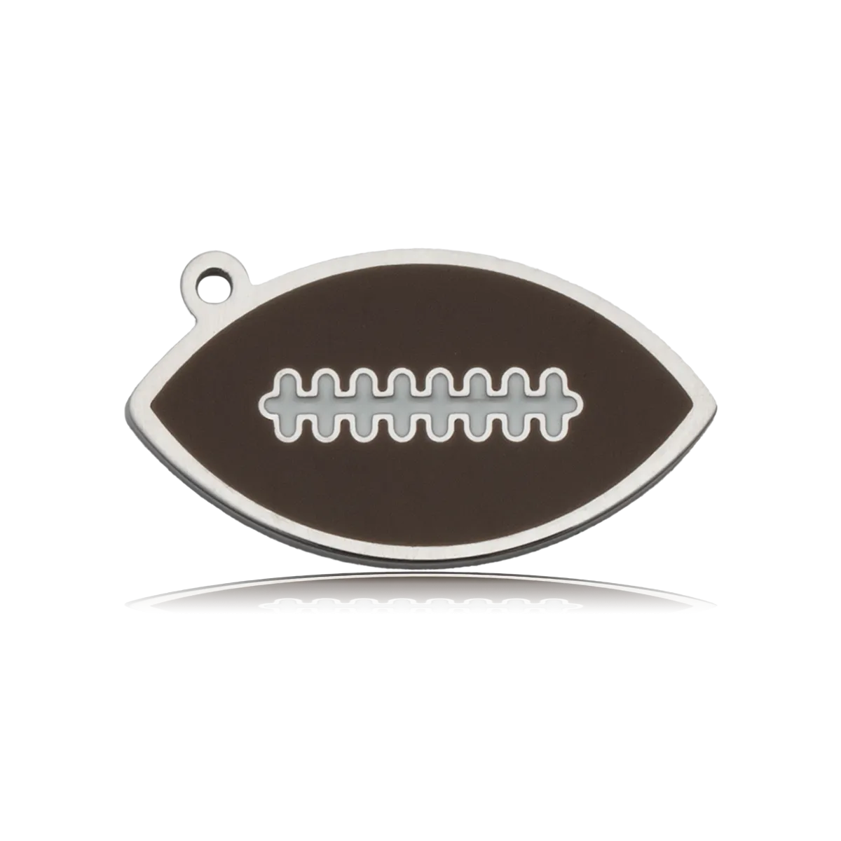 Football Enamel Charm with Azure Blue Jade Charity Bracelet