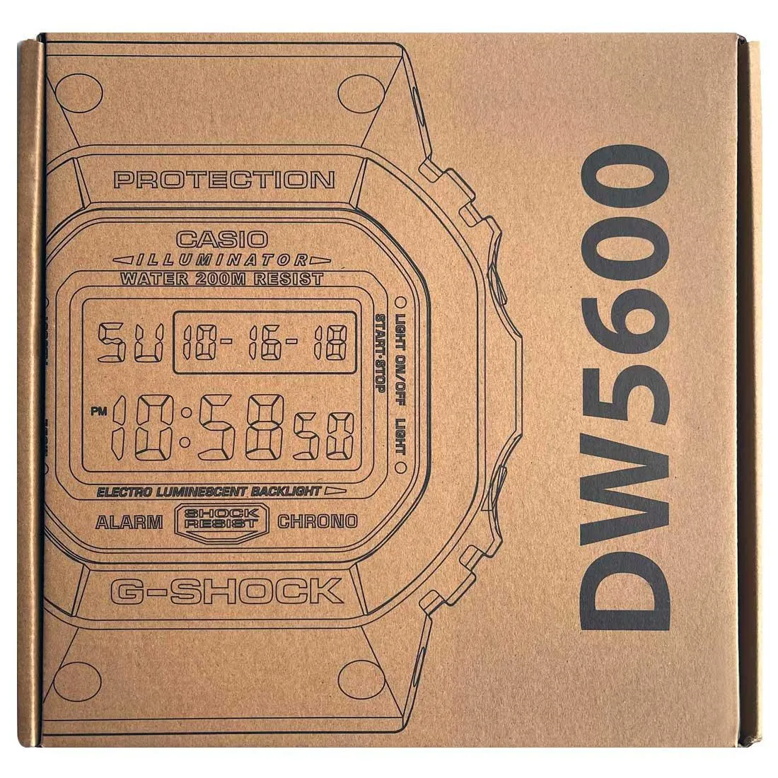 G-Shock Black Wall Clock DW-5600