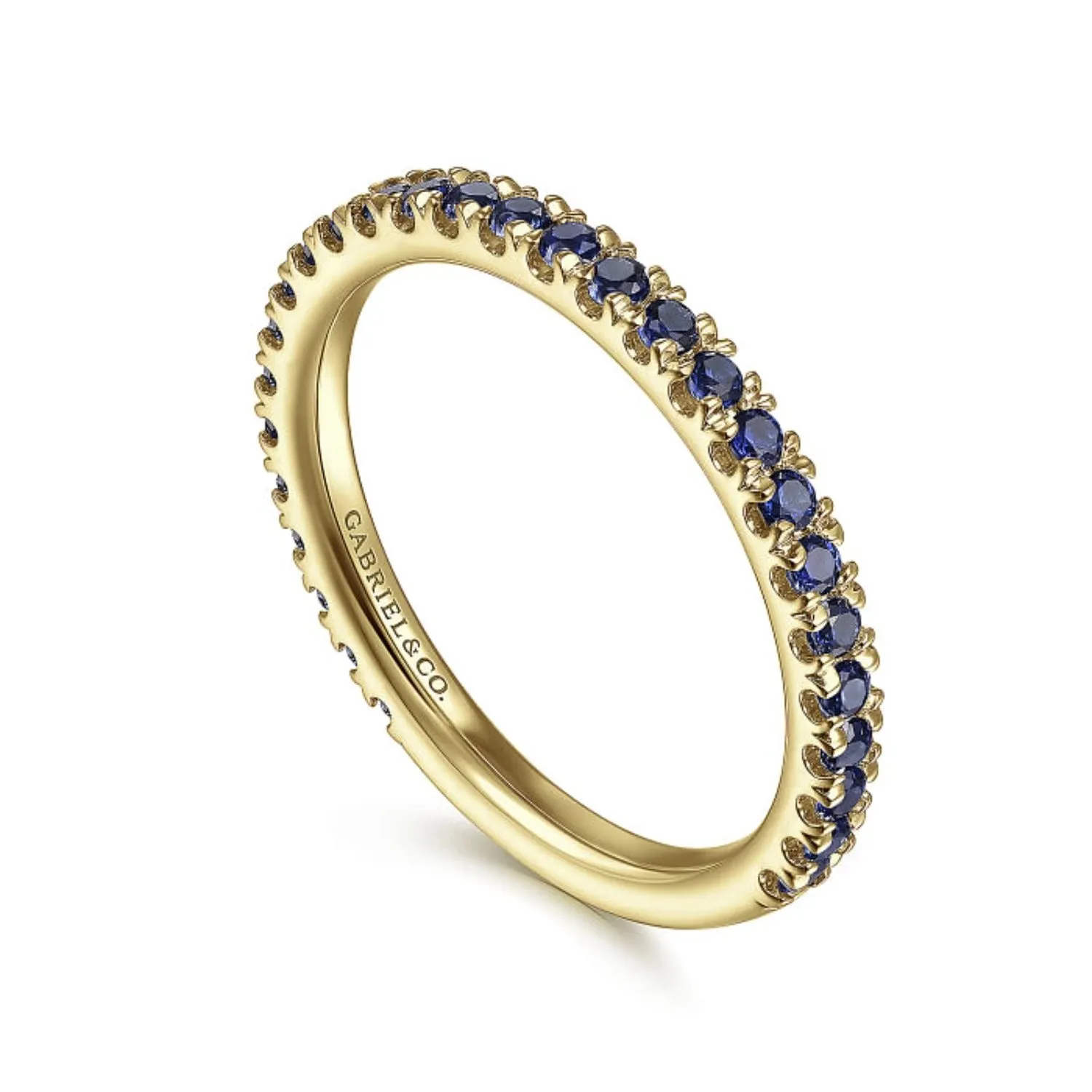 Gabriel & Co. Blue Sapphire Stackable Ring