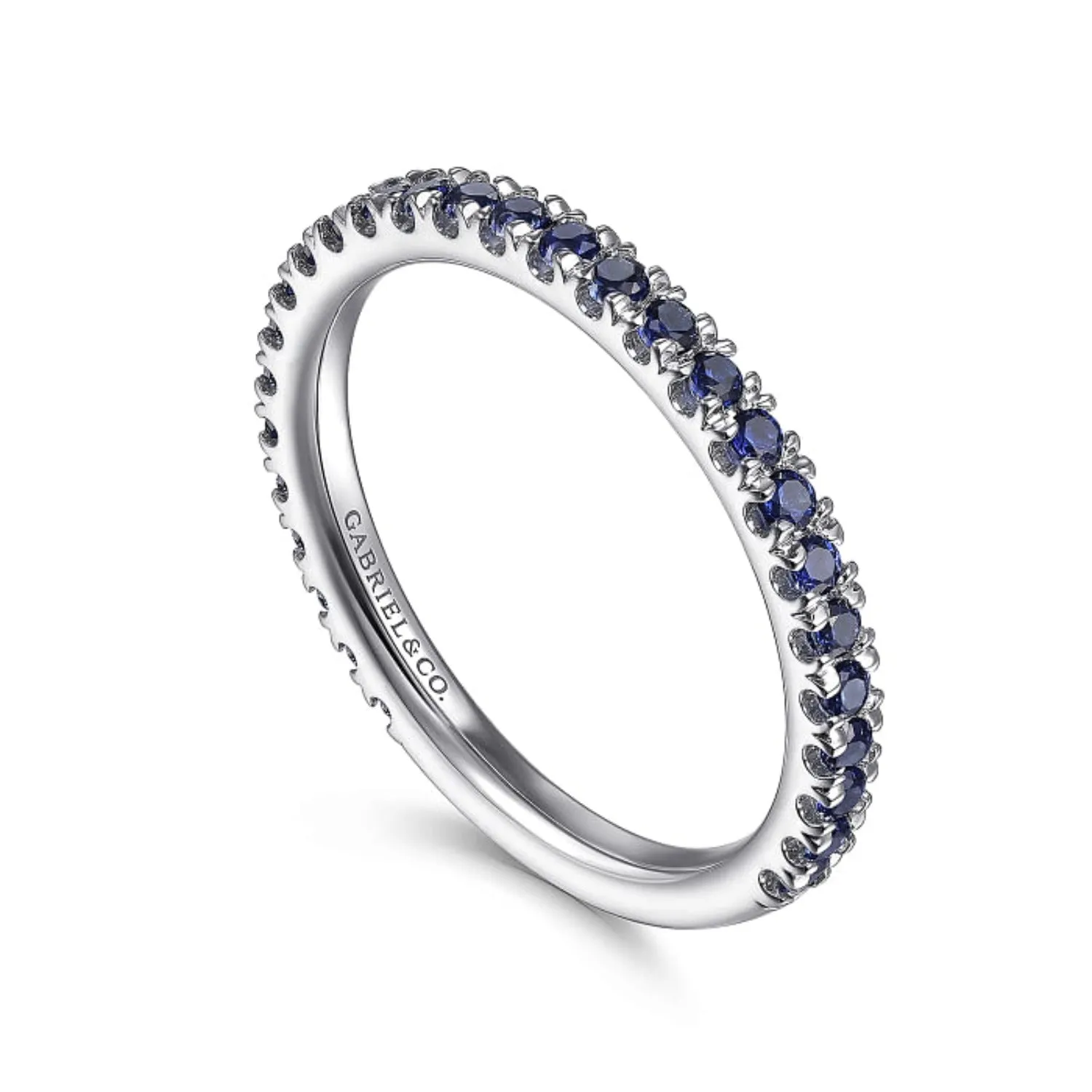 Gabriel & Co. Blue Sapphire Stackable Ring