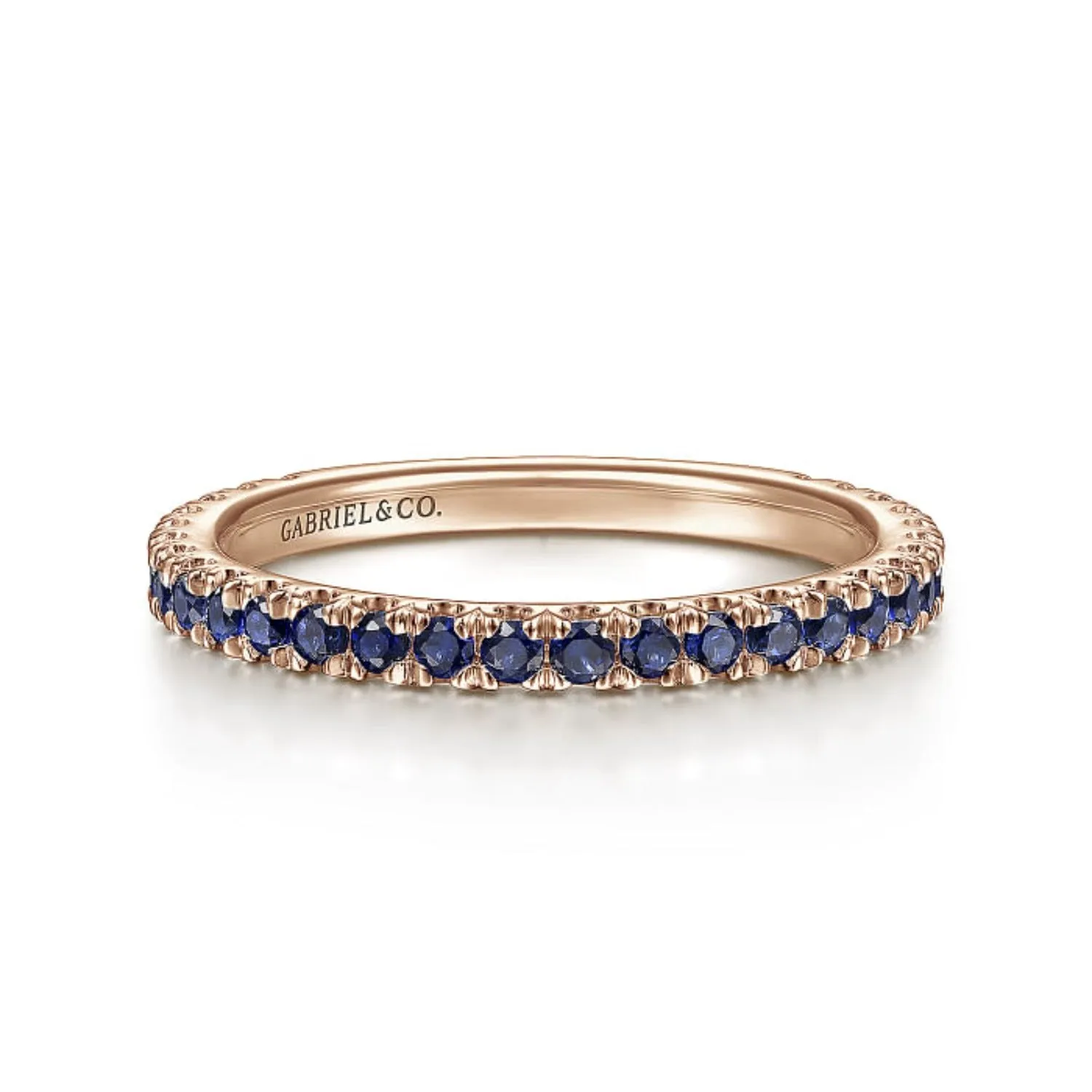 Gabriel & Co. Blue Sapphire Stackable Ring