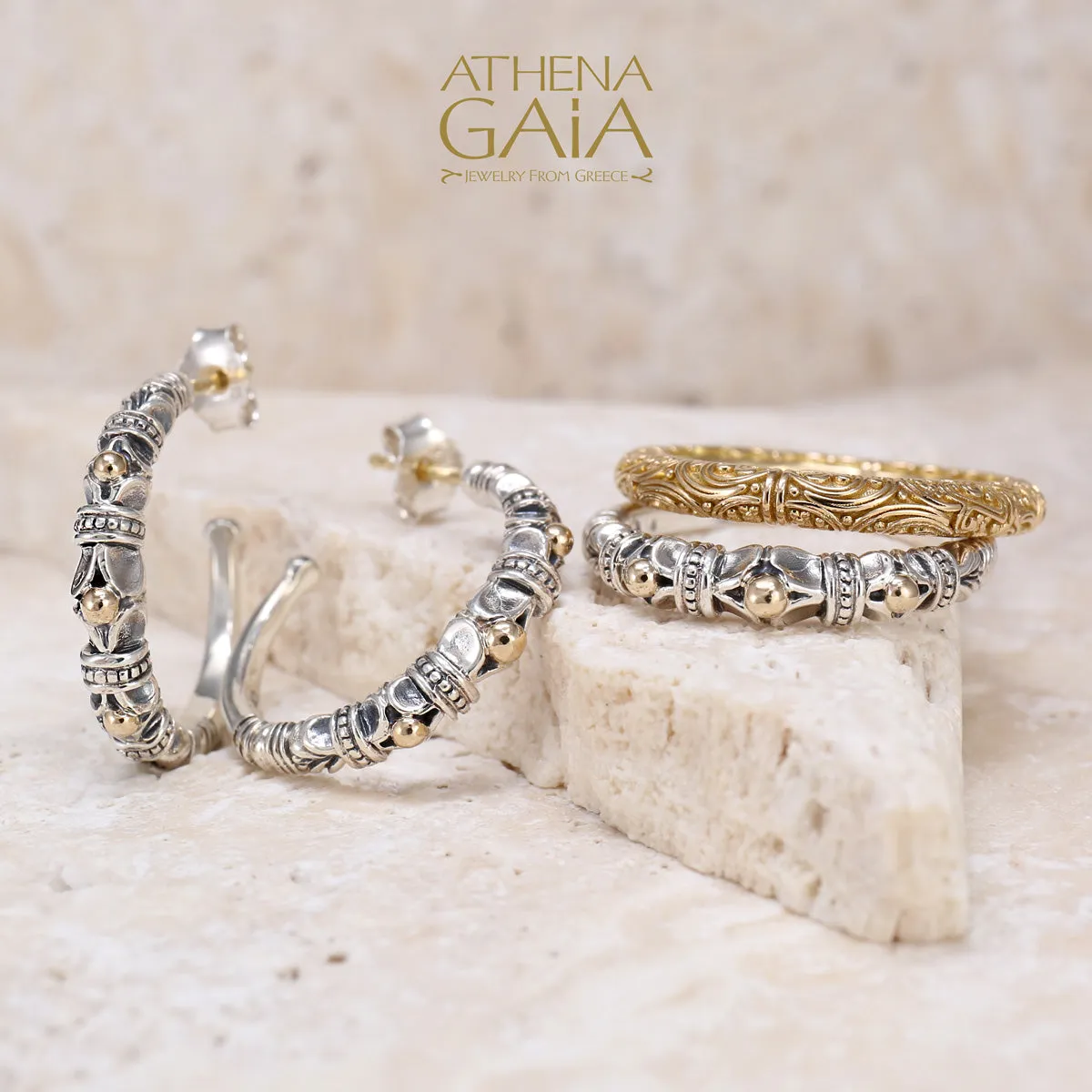 Gold Dot Hoop Earrings