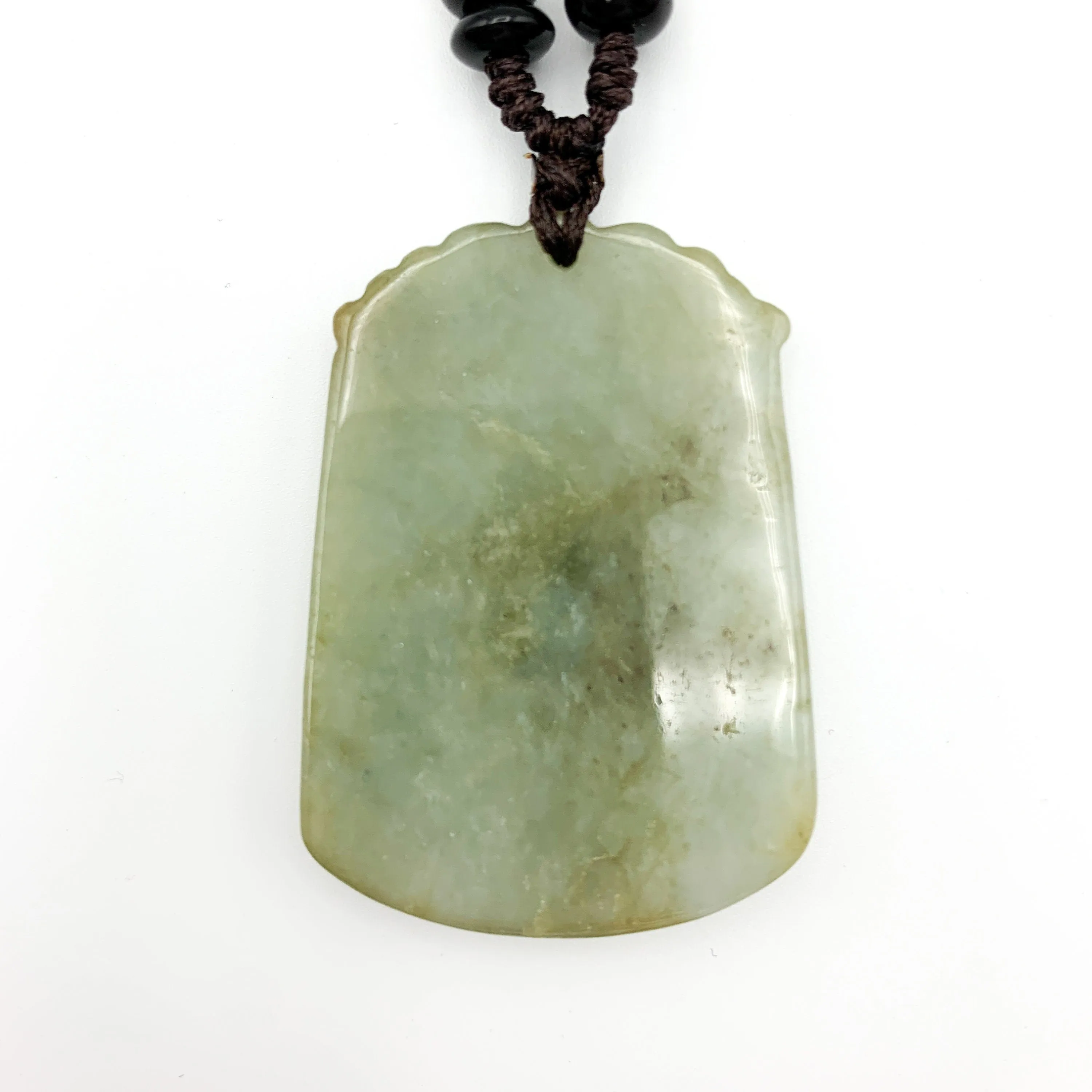 Jadeite Jade Ox Bull Cow Chinese Zodiac Carved Pendant Necklace, YW-0321-1645672473