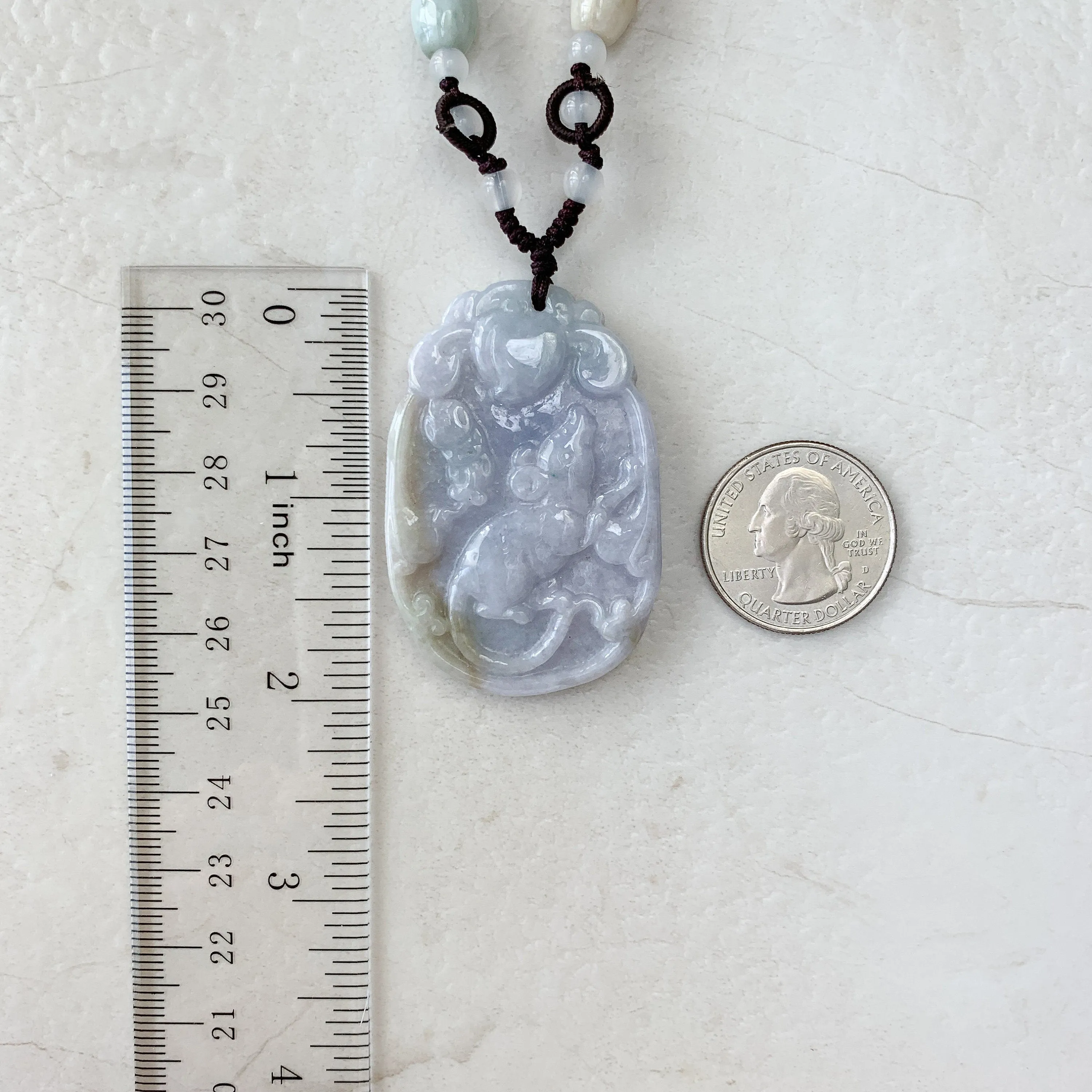 Jadeite Jade Rat Mouse Chinese Zodiac Carved Pendant, YW-0110-1646976509