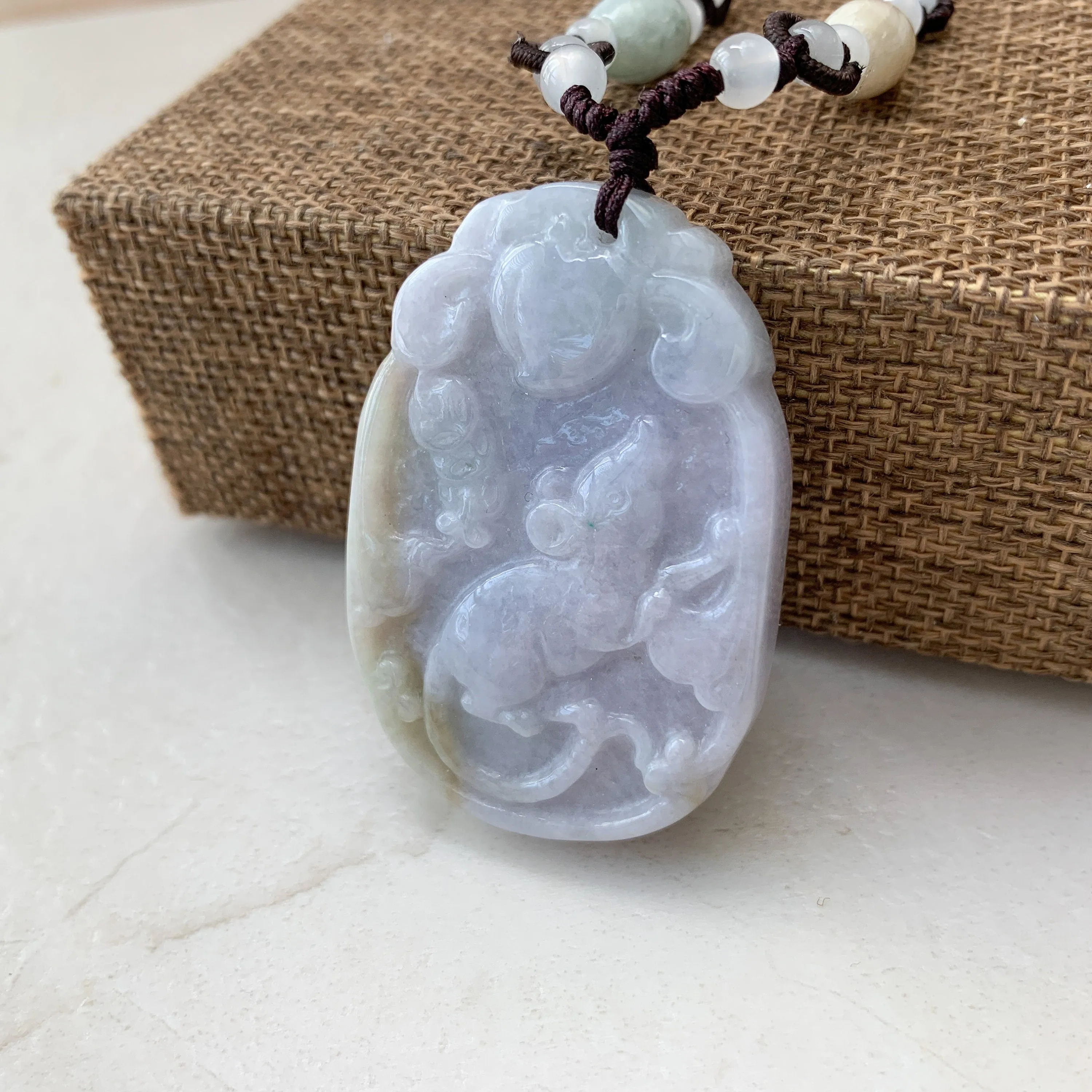 Jadeite Jade Rat Mouse Chinese Zodiac Carved Pendant, YW-0110-1646976509