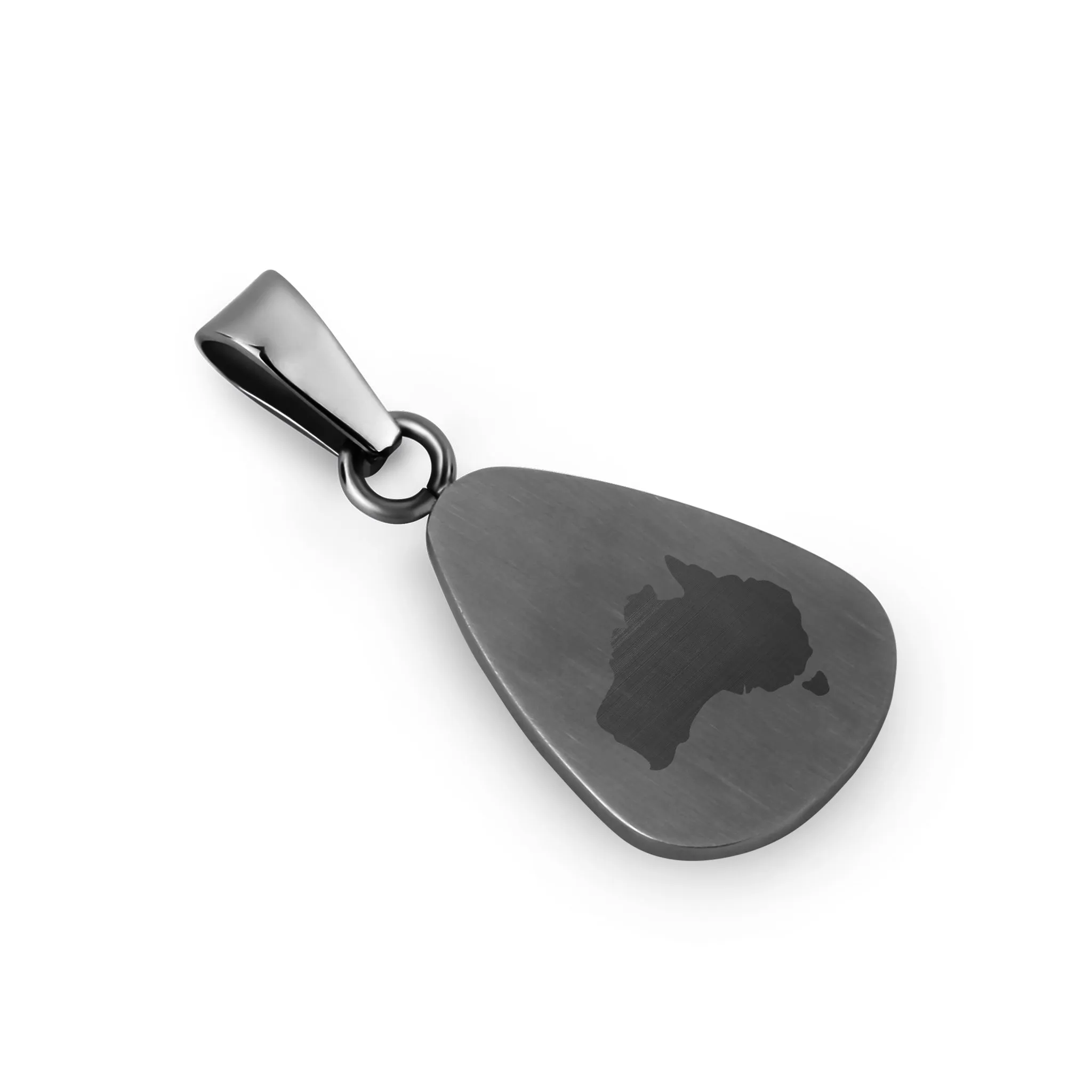 Jarrah Drop Necklace - Gunmetal