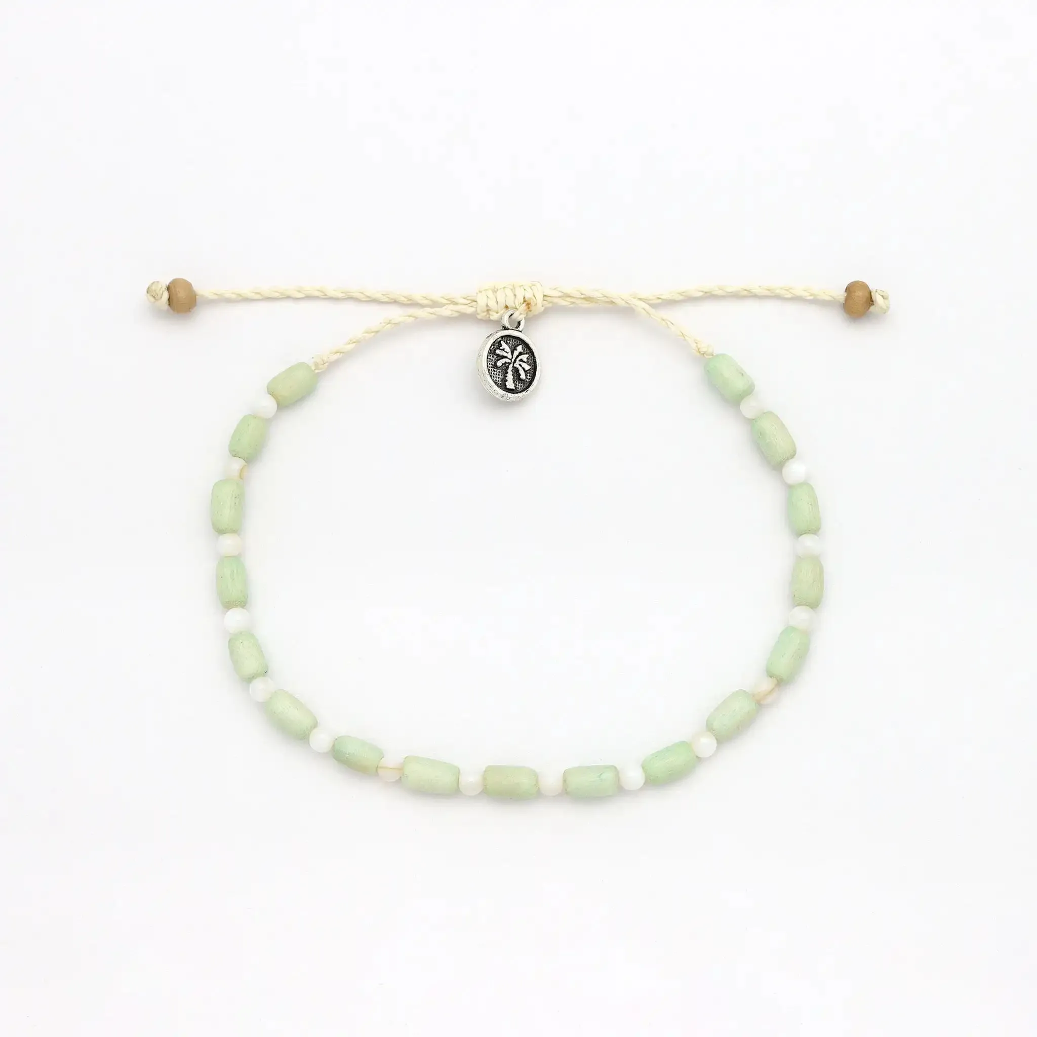 Kilauea Wood Beaded Bracelet