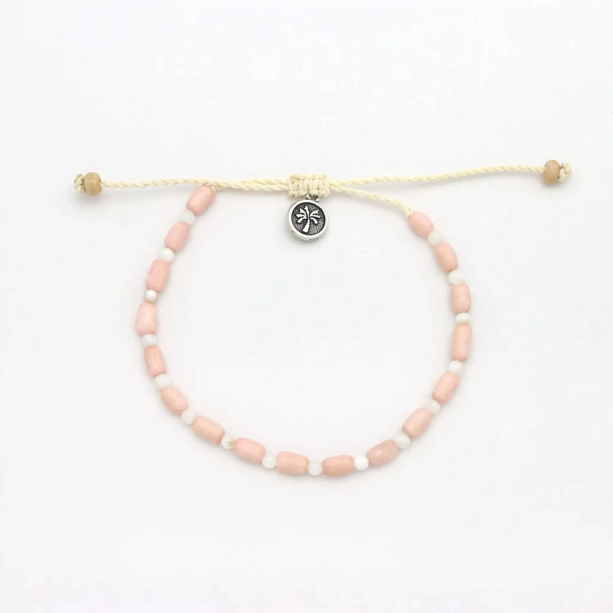 Kilauea Wood Beaded Bracelet