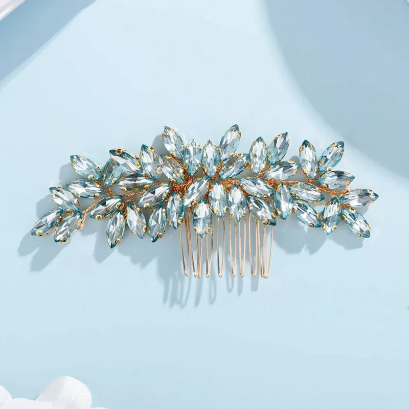 Rhinestone Decor Bridal Hair Comb