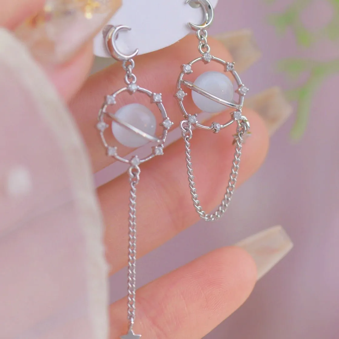 Saturn Drop Earrings