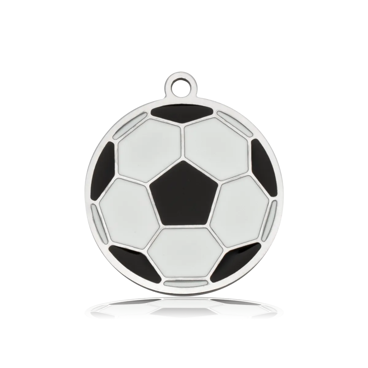 Soccer Charm with Blue and White Jade Charity Bracelet