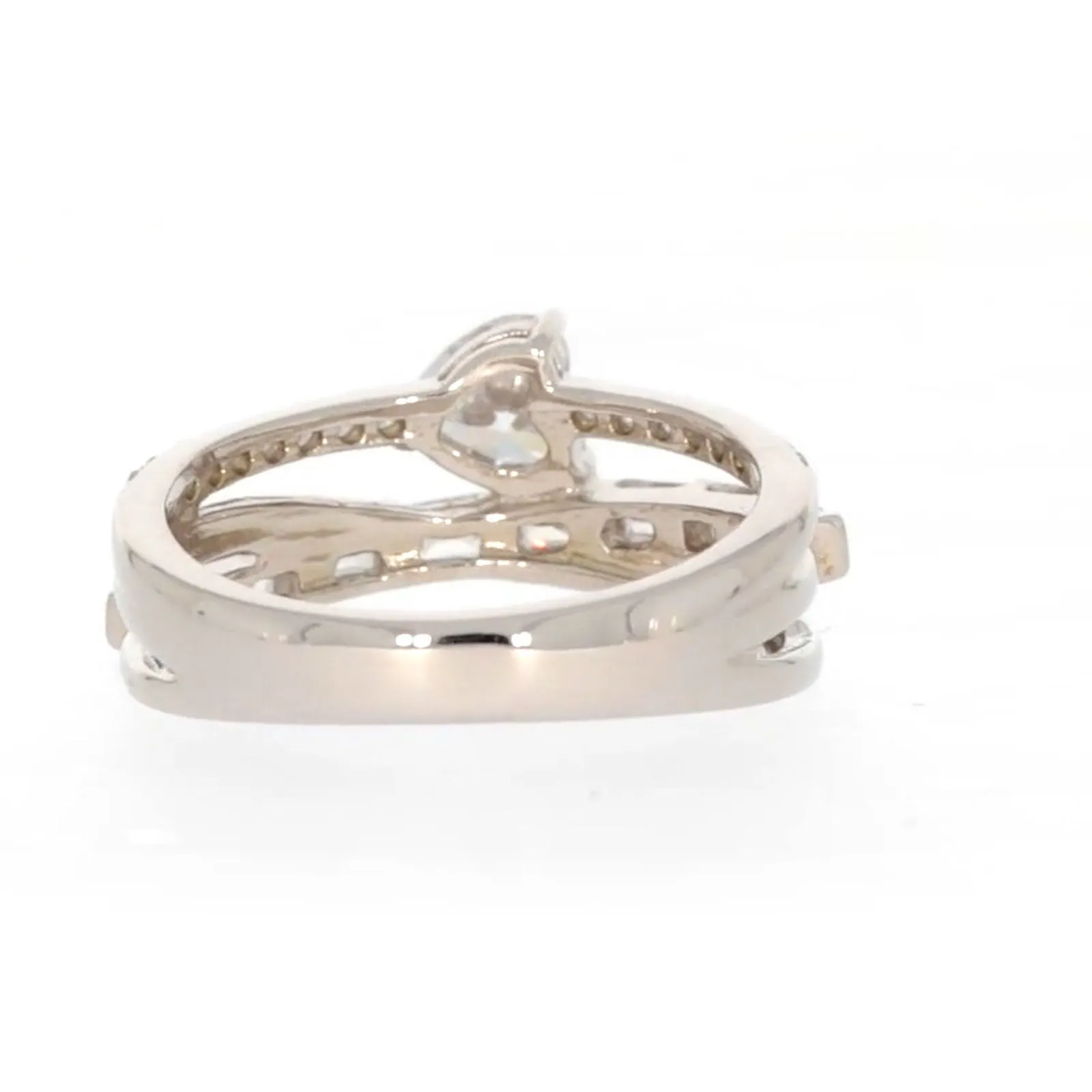 Sterling Silver Cubic Zirconia Multi-Row Ring