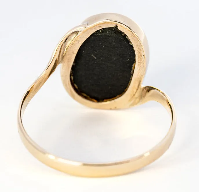 Stunning Handmade 9ct Yellow Gold Opal Doublet Ring