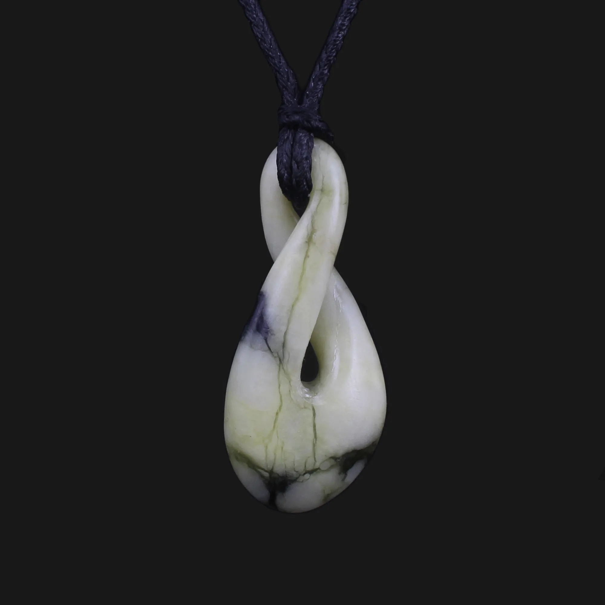 Symbolize Friendship with Hand-Carved Small Black Green Flower Cute Jade Pendant Necklace - Perfect for Special Occasions Elegant Accessory