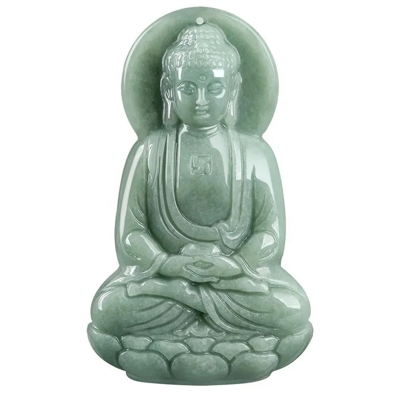 THE VAULT | Genuine Natural Jadeite Buddha Necklace