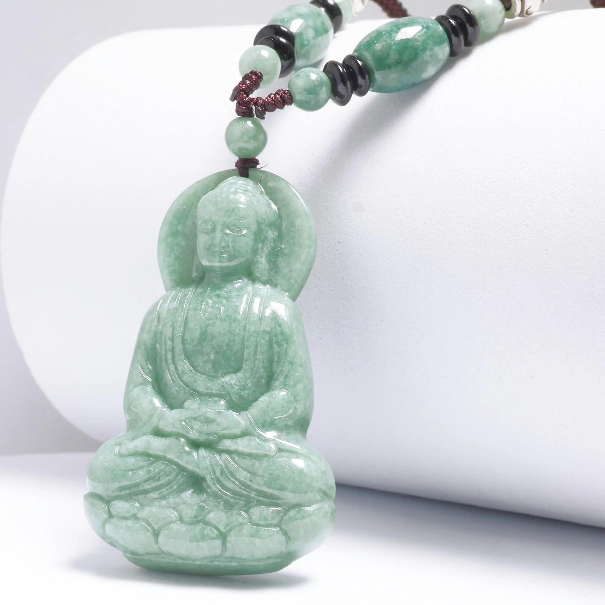THE VAULT | Genuine Natural Jadeite Buddha Necklace