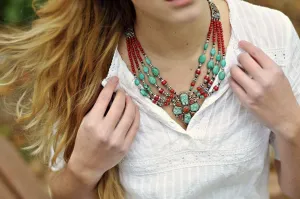 Turquoise Tibetan Passion Necklace