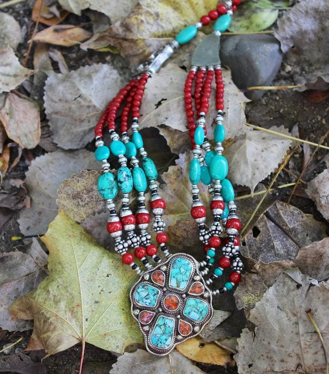 Turquoise Tibetan Passion Necklace