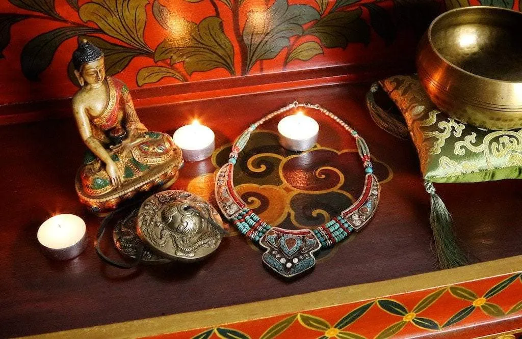 Vintage Beads Tibetan Traditional Necklace