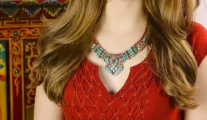 Vintage Beads Tibetan Traditional Necklace