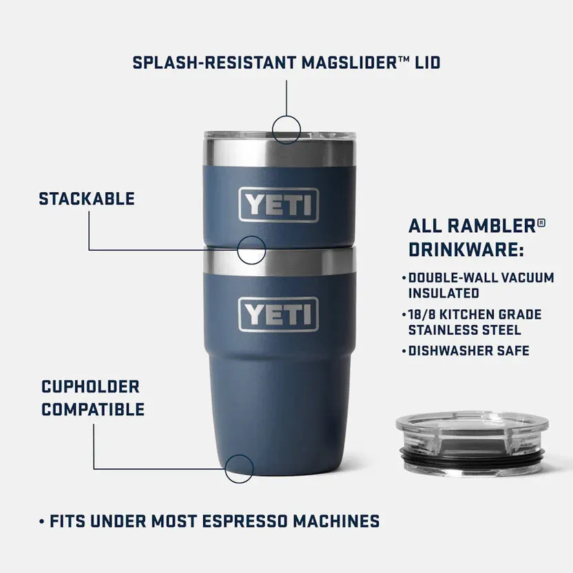 YETI Rambler 8 OZ (237ml) Stackable Cup With Magslider Lid - Seafoam